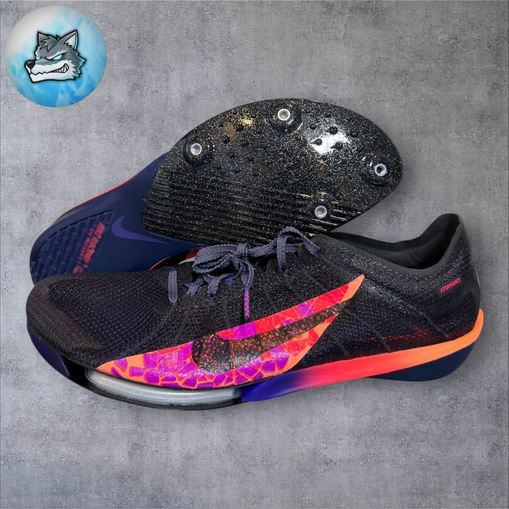 Nike Victory 2 Glam Track & Field Spikes Light Carbon Mens 12 IM9130-001 New - Picture 2 of 5